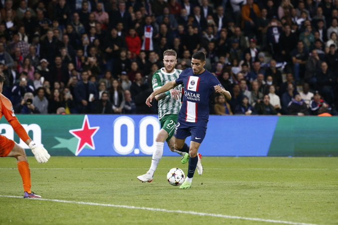 LDC : Large victoire du PSG face au Maccabi, Hakimi s’enflamme