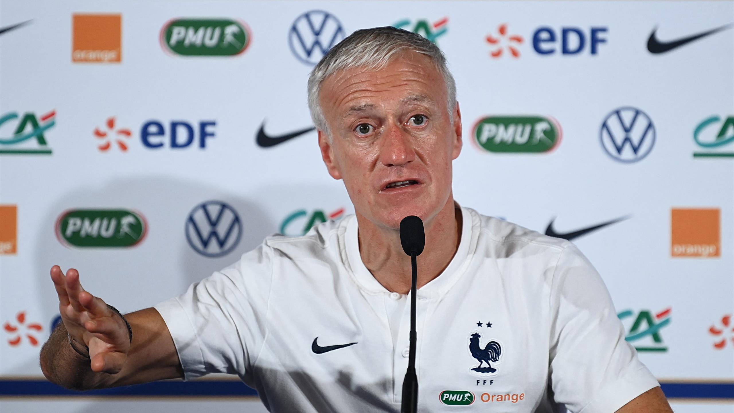 EDF: Deschamps confirme qu’il fera tourner l’effectif contre la Tunisie