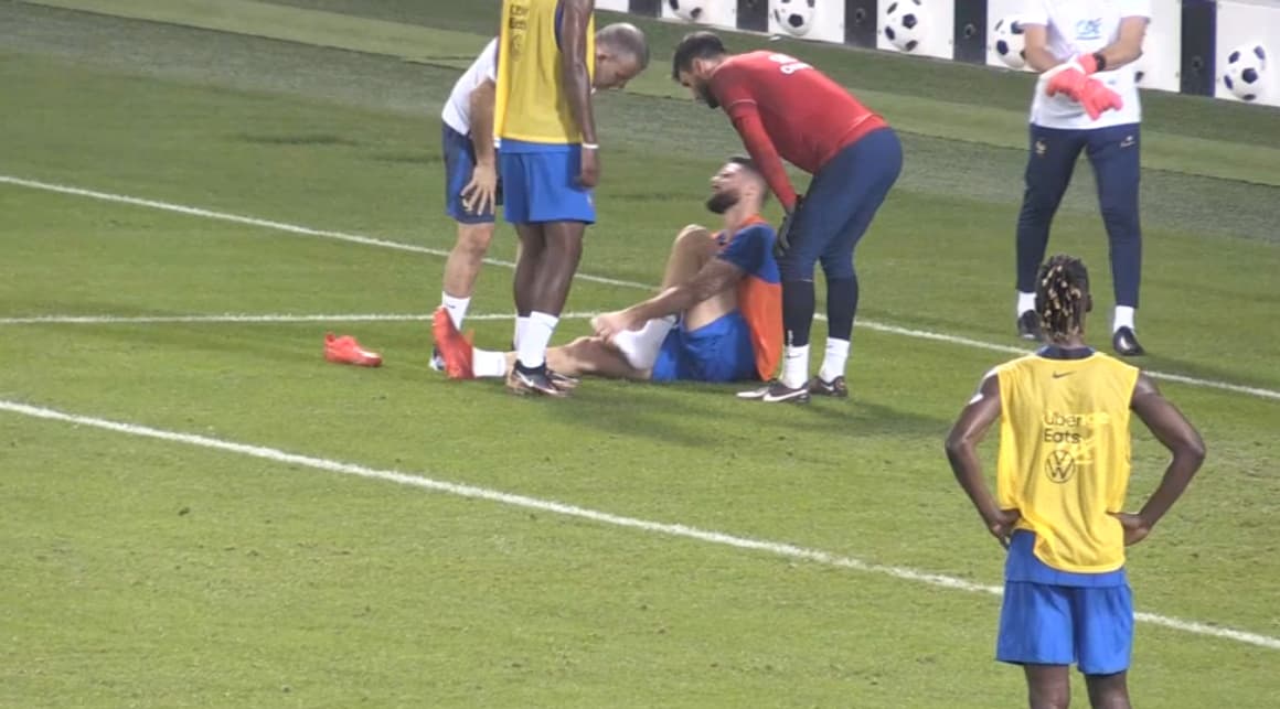 Equipe de France: Giroud touché à l’entrainement