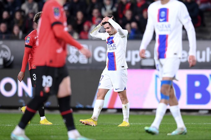 Ligue 1: Le PSG s’incline à Rennes