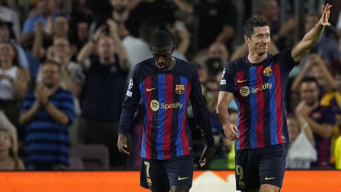 Barça: Dembélé, Lewandowski sous le charme
