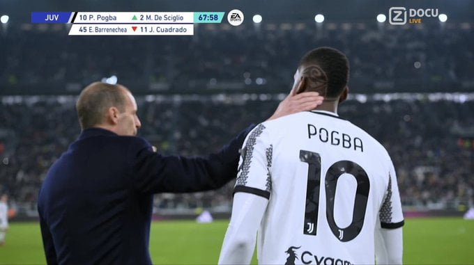 Juventus: Allegri heureux du retour de Pogba