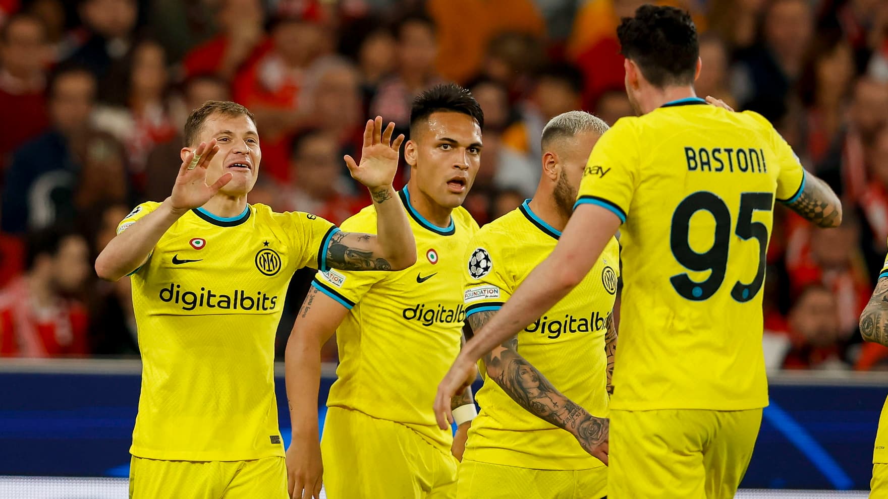 Inter-Benfica: Les compos officielles !