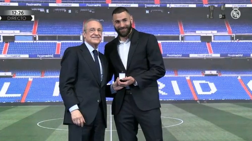 Cérémonie: Benzema très ému, dit merci au Real