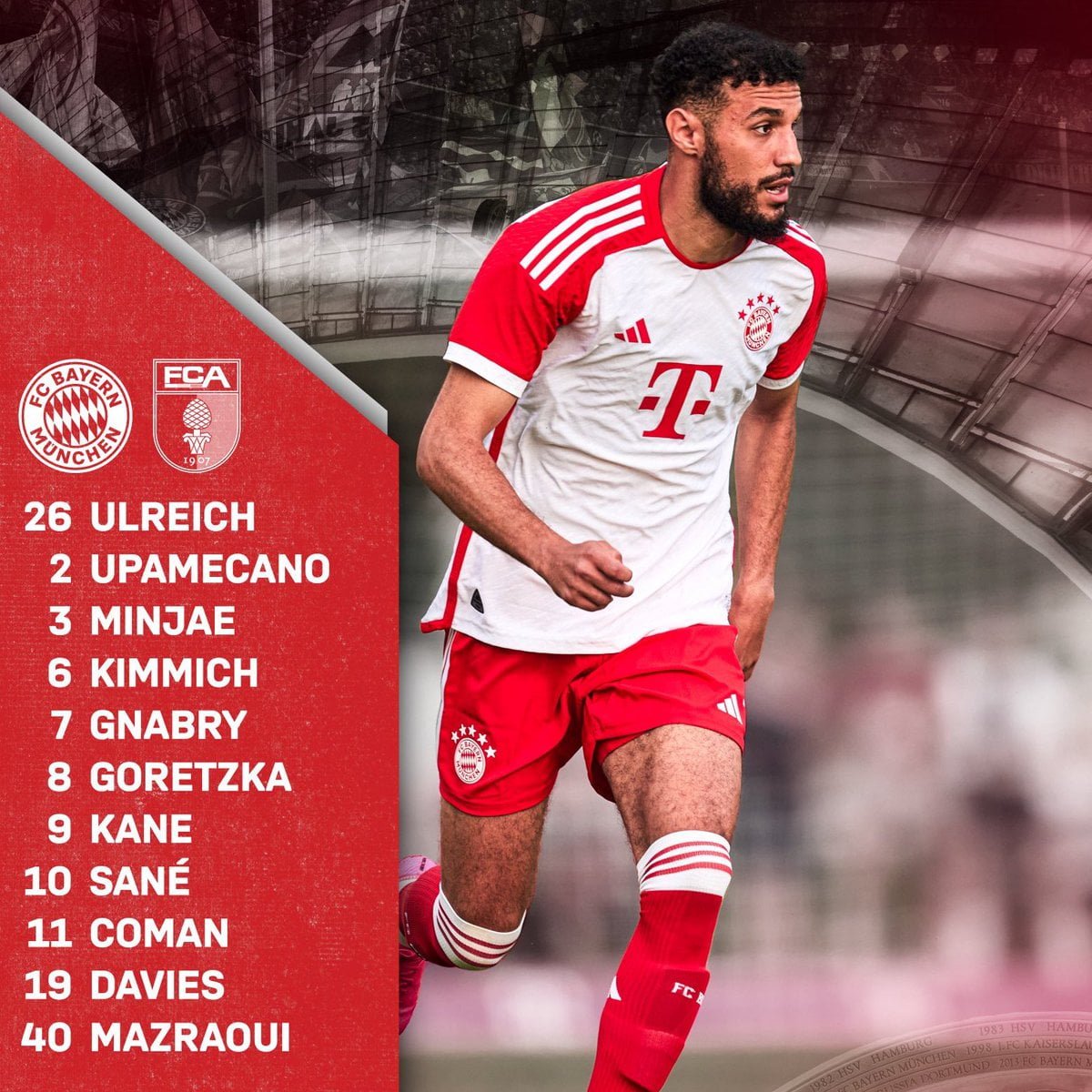 (2) Photos : Benjamin Pavard, absent du prochain match de Bayern contre Augsburg