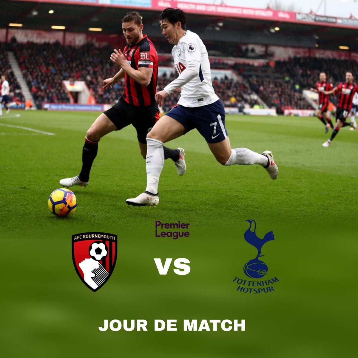 Bournemouth vs Tottenham : Une rencontre sous haute tension
