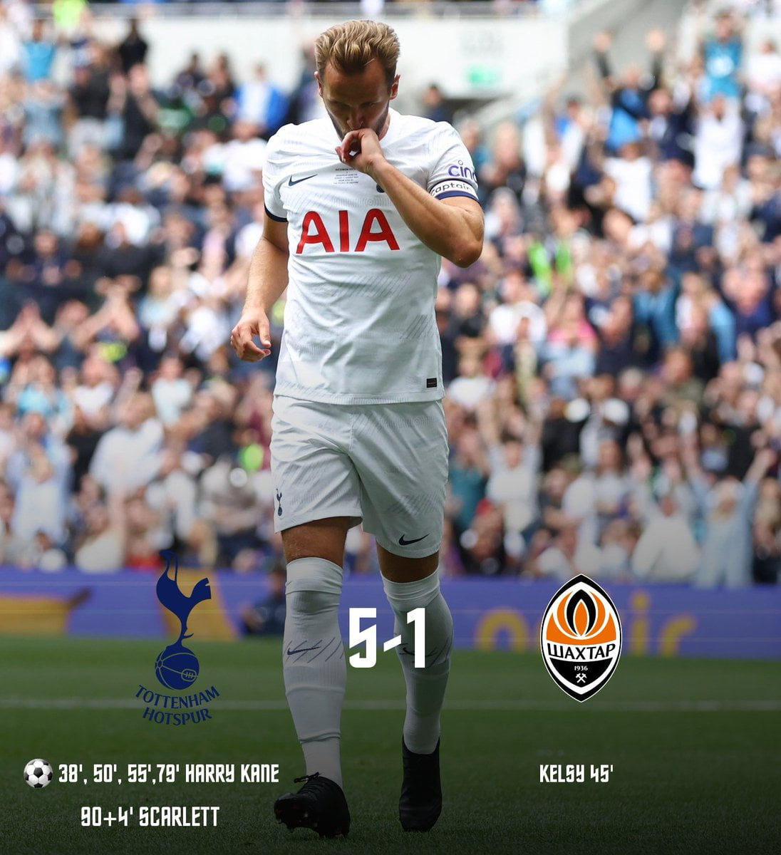 L’équipe des Spurs marque au moins 5 buts lors de 2 matchs consécutifs pour la première fois depuis Mai-Juin 2022