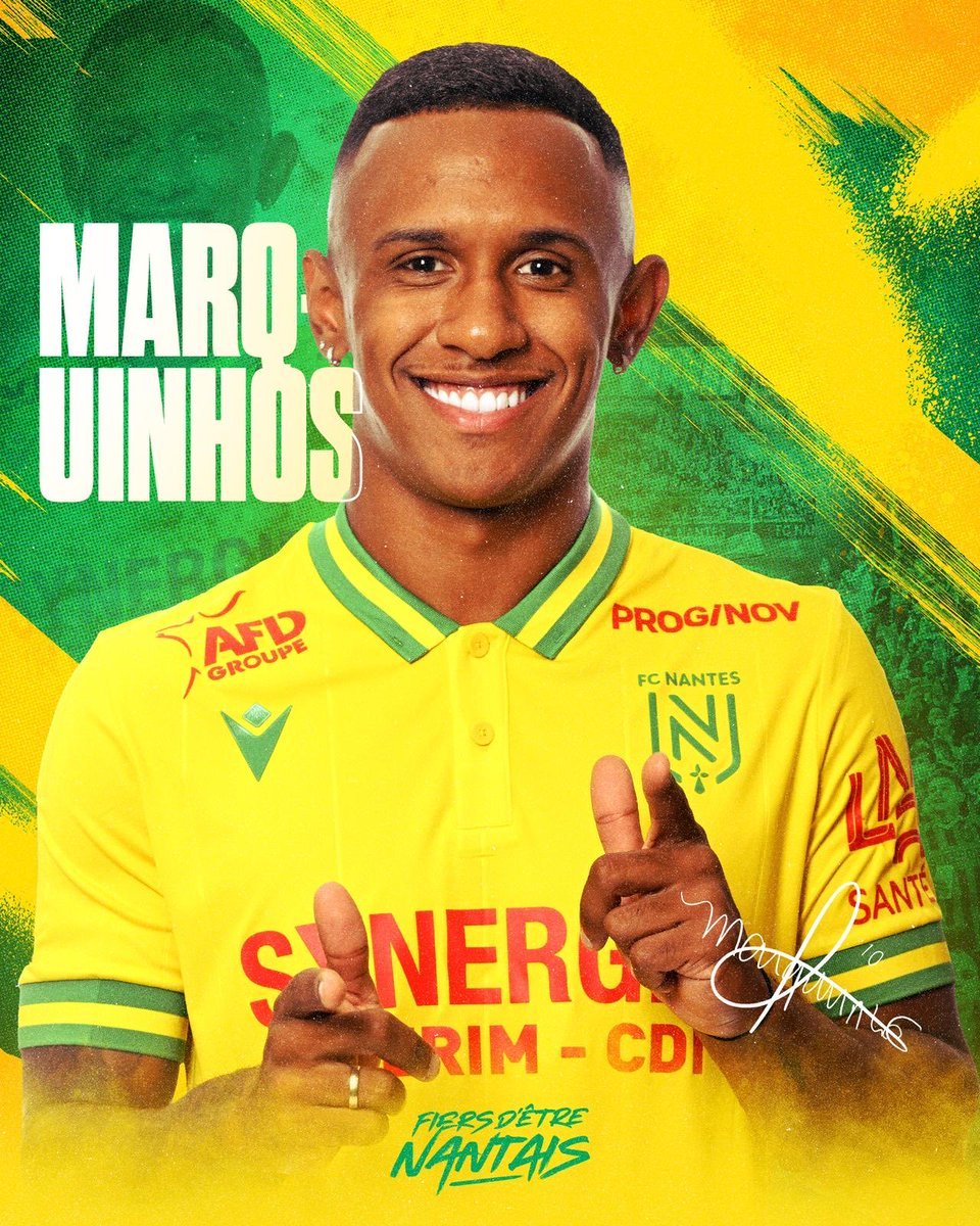 Marquinhos prêté à Nantes par Arsenal : il hérite du numéro 10