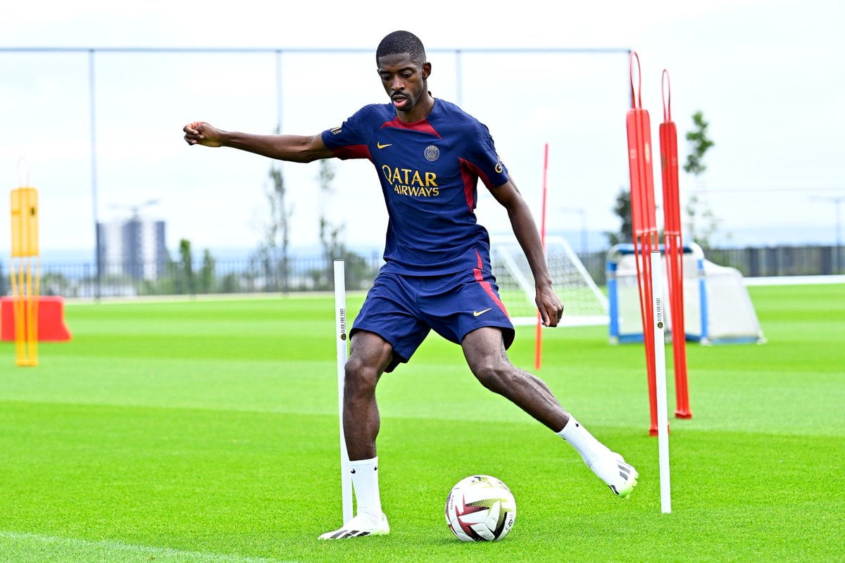 Ousmane Dembélé s’entraîne pour la première fois avec le PSG