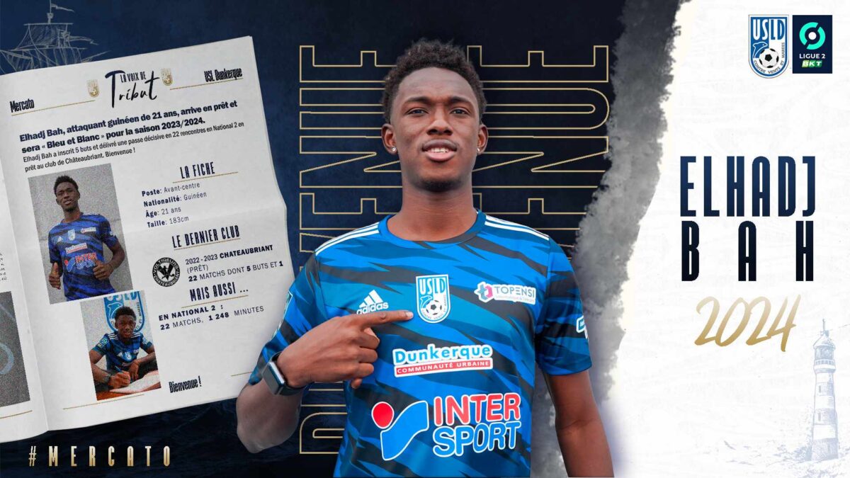 Officiel: Le guinéen Elhadj Abdourahamane Bah signe en D2 française