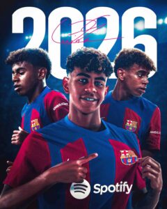Officiel : la pépite Lamine Yamal prolonge au  Barça!