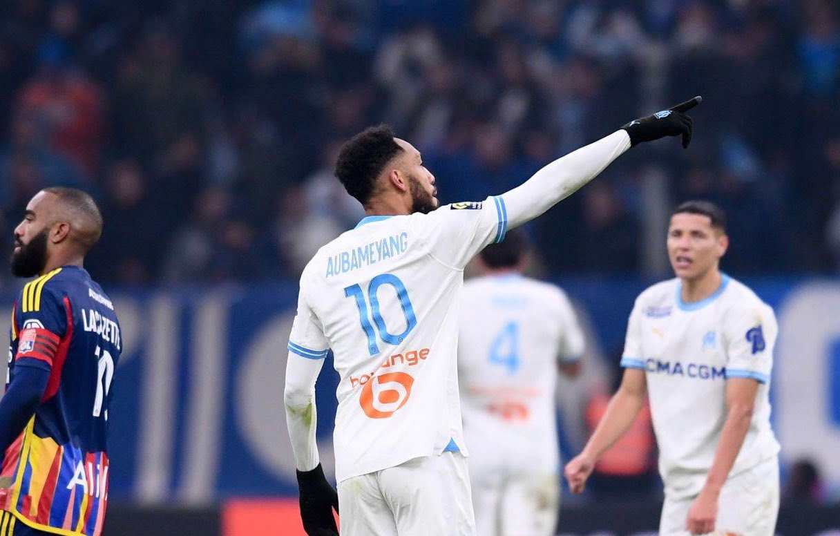 Ligue 1 : Aubameyang étincelant, Marseille corrige Lyon !