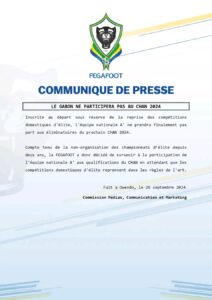 Forfait du Gabon pour les éliminatoires du CHAN 2024 : les raisons dévoilées