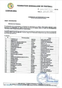 Le Sénégal en stage pour le CHAN 2024...