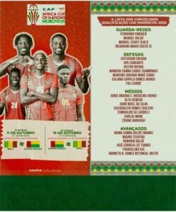 Elim CAN 2025 : Deux nouvelles recrues pour la Guinée-Bissau contre le Mali