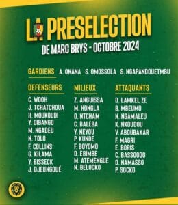 Éliminatoires CAN 2025 : Marc Brys tente d