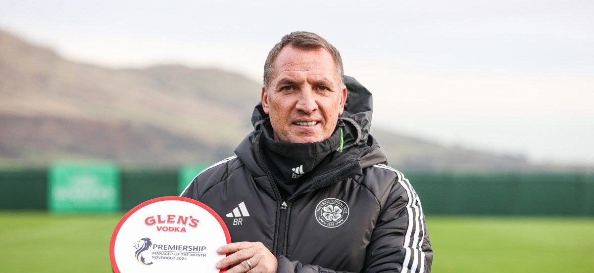 Brendan Rodgers élu meilleur entraîneur de novembre en Écosse
