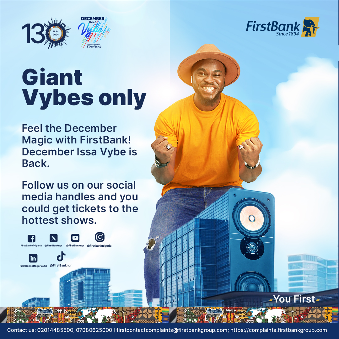 La banque nigériane FirstBank lance le festival DecemberIssaVybe avec Kenny Blaq
