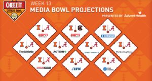 Les fans de l’Illinois d�fiant le froid pour soutenir leur �quipe