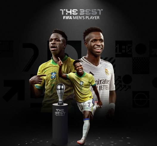 Vinicius Jr élu meilleur joueur masculin par la FIFA