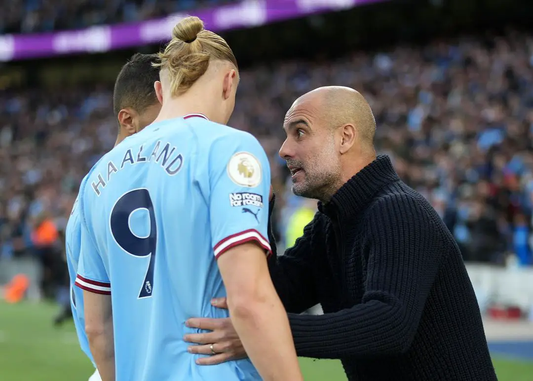Angleterre : Guardiola met en garde contre la dépendance à Haaland pour les buts