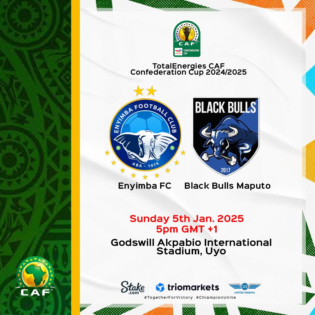 Enyimba prépare un match crucial contre Black Bulls dans la CAFCC