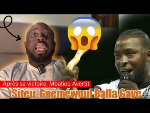 Mathieu met en garde Siteu avant un combat majeur au Sénégal