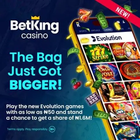 Nigeria : BetKing enrichit son casino en ligne avec 30 nouveaux jeux Evolution