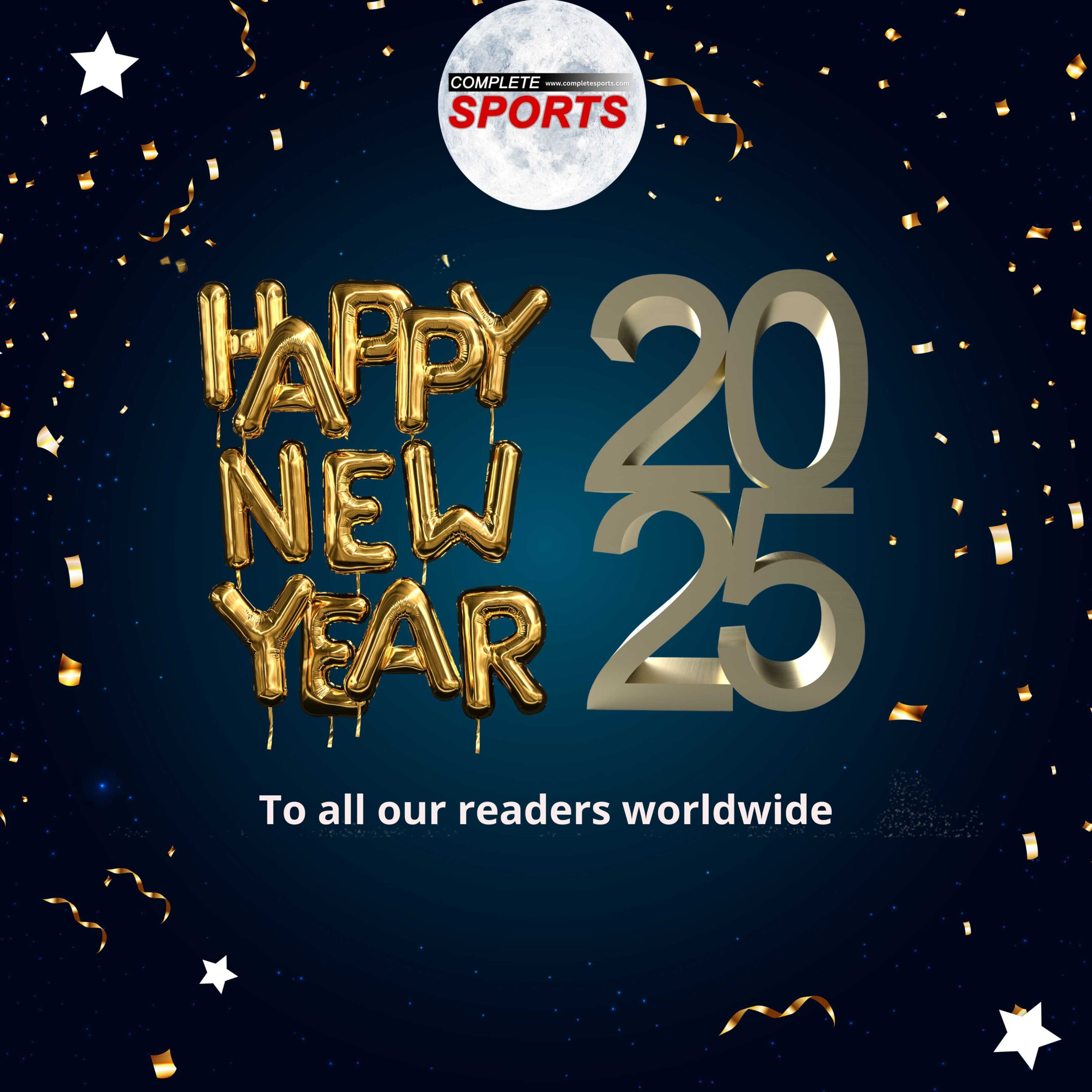 Vœux de nouvelle année 2025 du média sportif Complete Sports