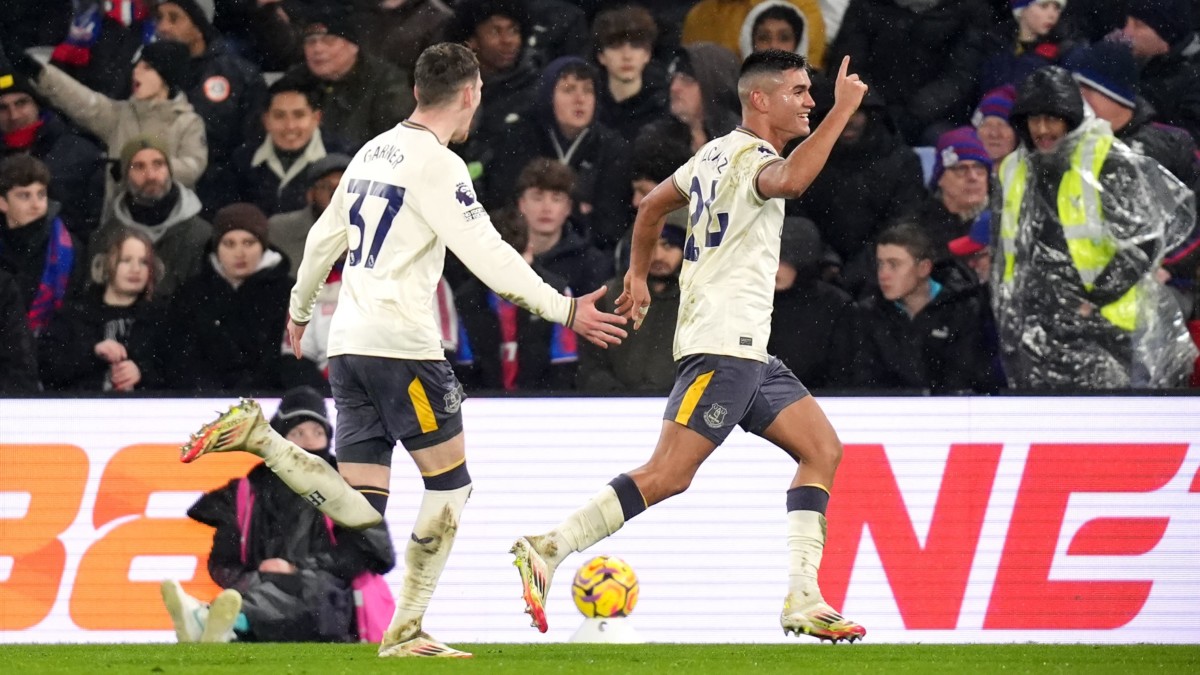 Everton s’impose 2-1 contre Crystal Palace grâce à Alcaraz