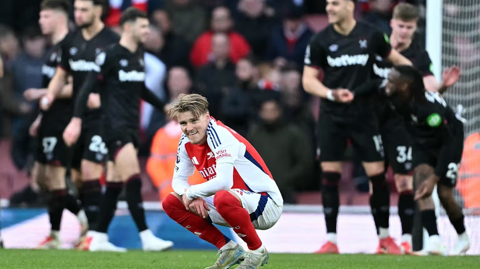 Martin Odegaard critique la performance d’Arsenal contre West Ham en Premier League