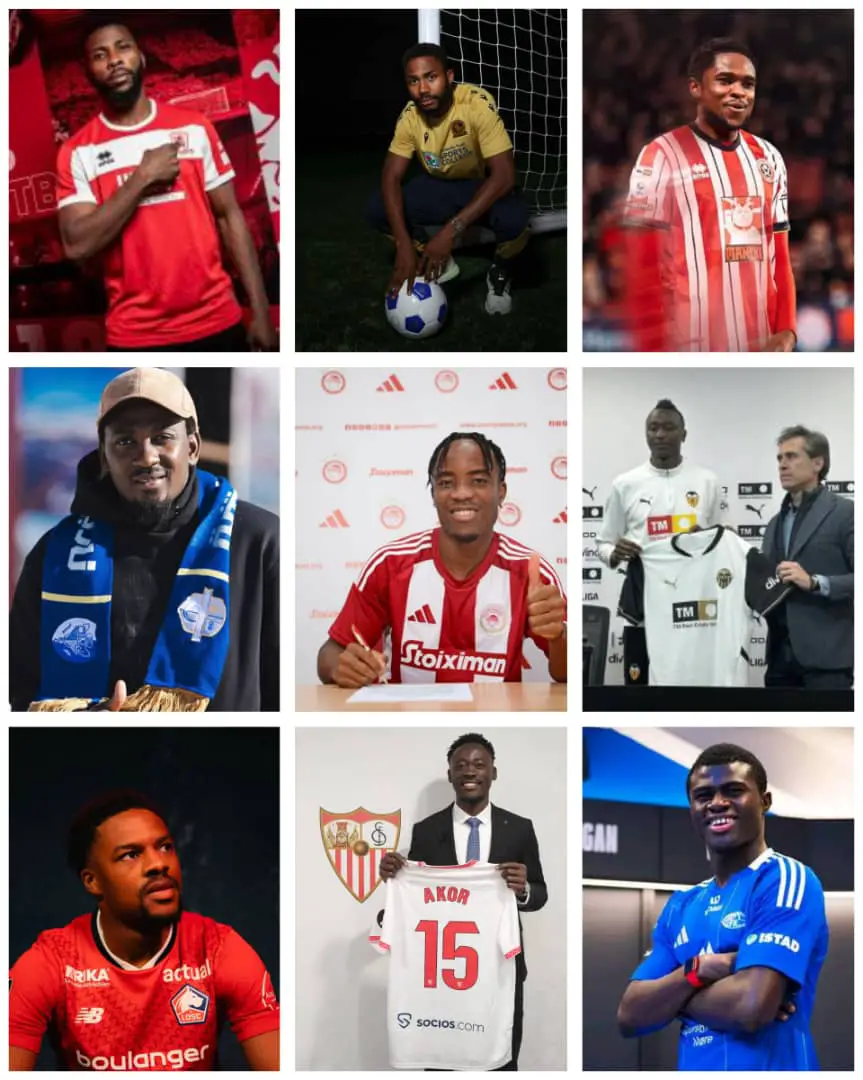 Onze footballeurs nigérians changent de clubs lors du mercato d’hiver 2024/25