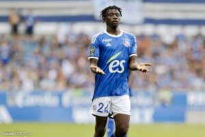 Abakar Sylla applaudi pour son geste décisif à Auxerre en Ligue 1