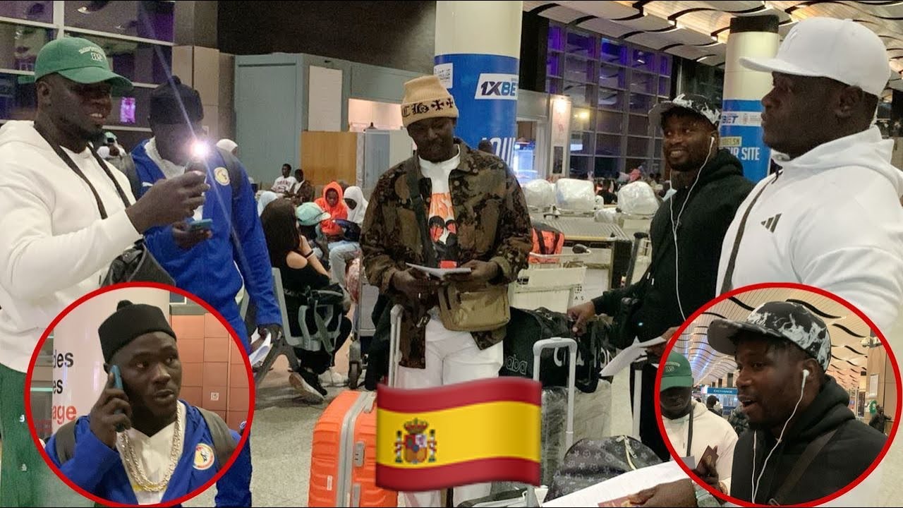 Départ de lutteurs sénégalais pour un gala aux îles Canaries