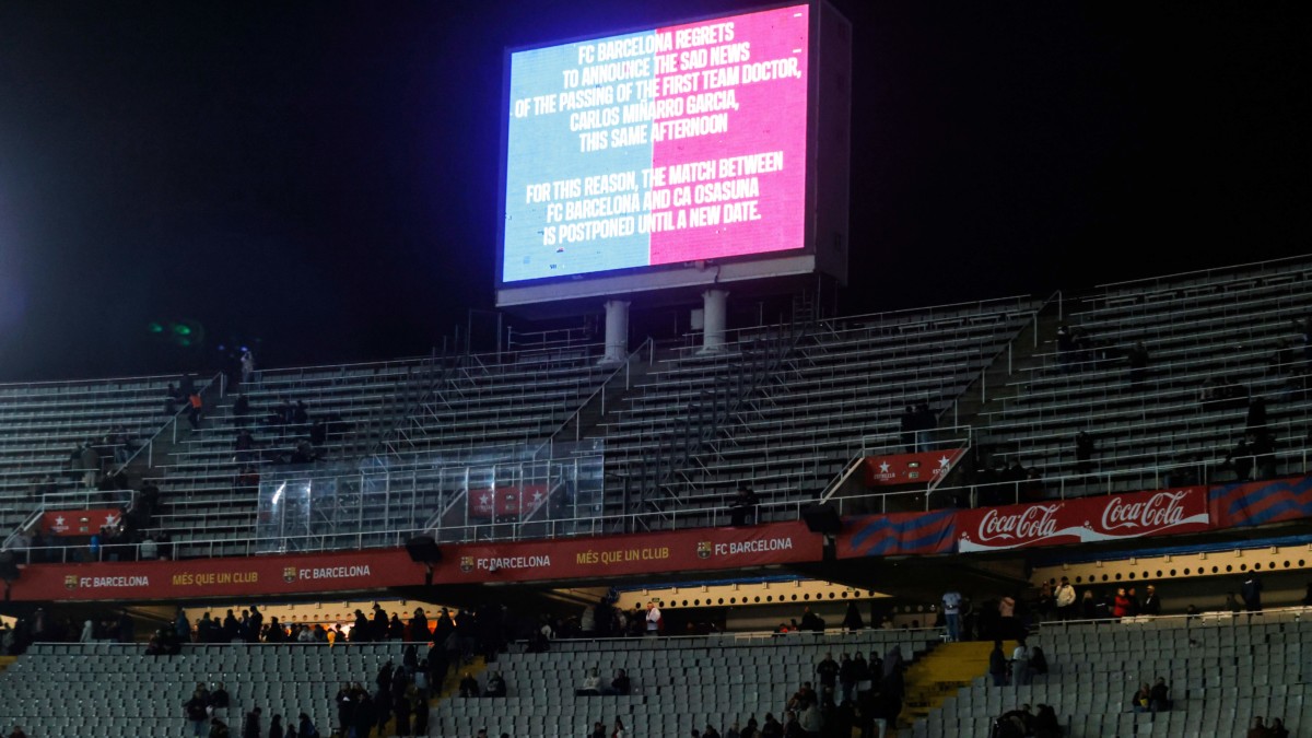 Espagne : Le FC Barcelone rend hommage à Carles Minarro avant le match contre Benfica