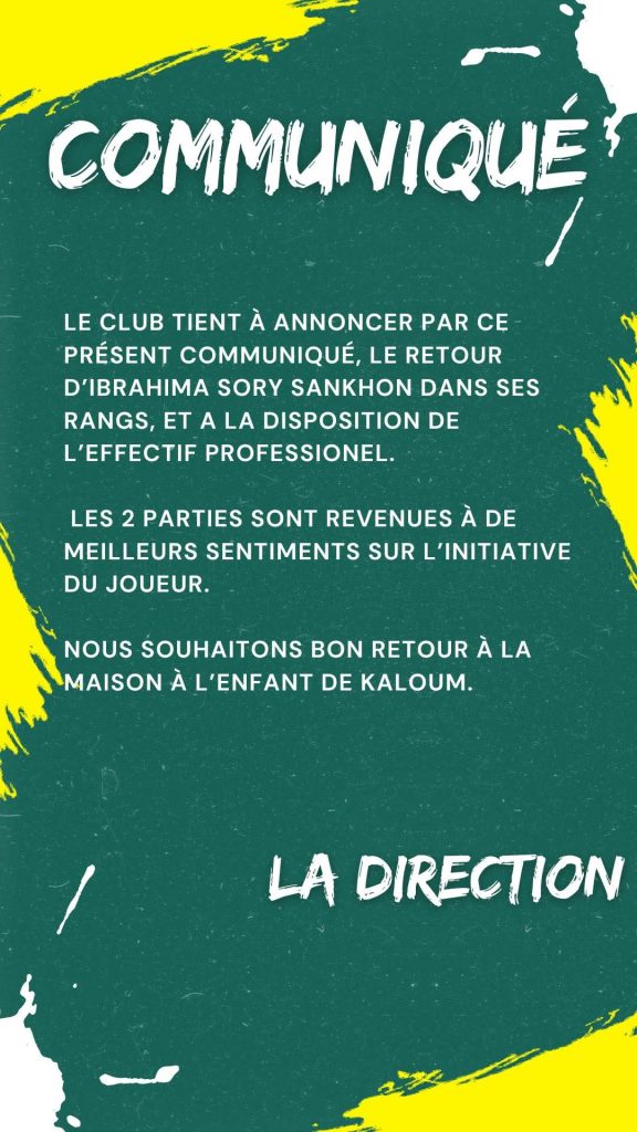 Guinée : Revirement à l