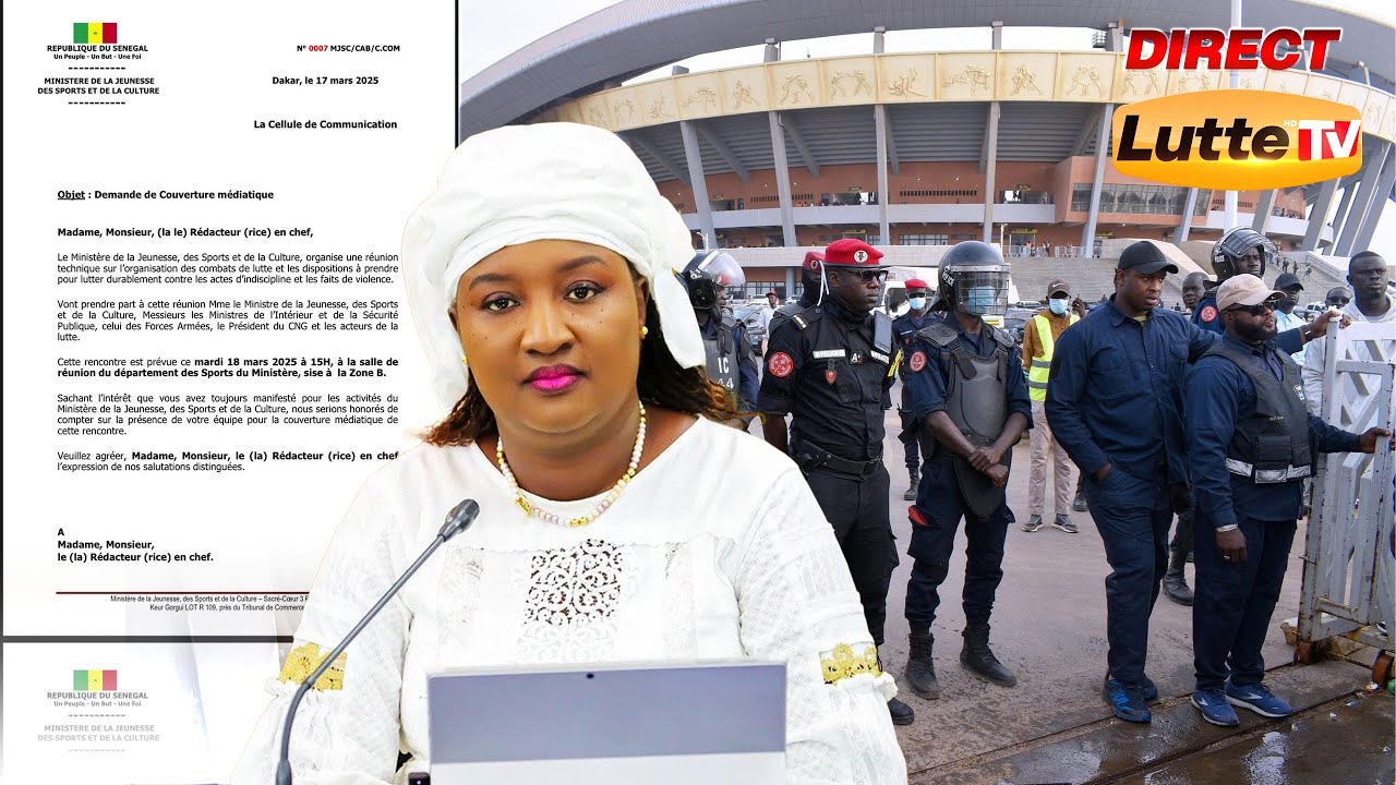 La ministre des Sports fait une annonce majeure après réunion sur la lutte au Sénégal