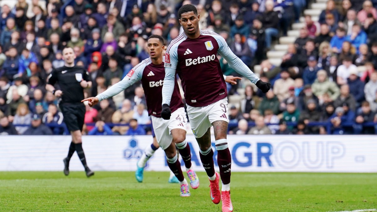 Marcus Rashford marque ses premiers buts pour Aston Villa contre Preston en FA Cup