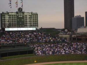 Les Chicago Cubs prêt pour leur match d