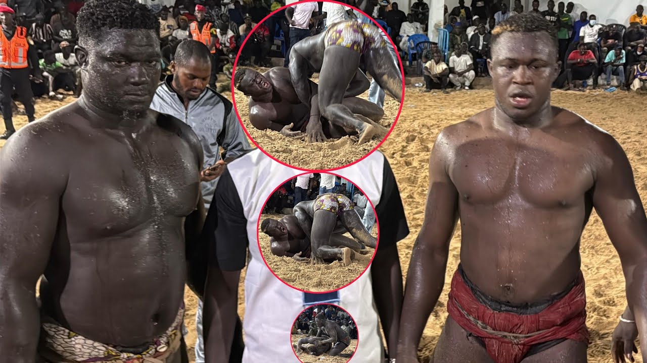 Lutte au Sénégal : chute spectaculaire en finale à l’arène Adrien Senghor