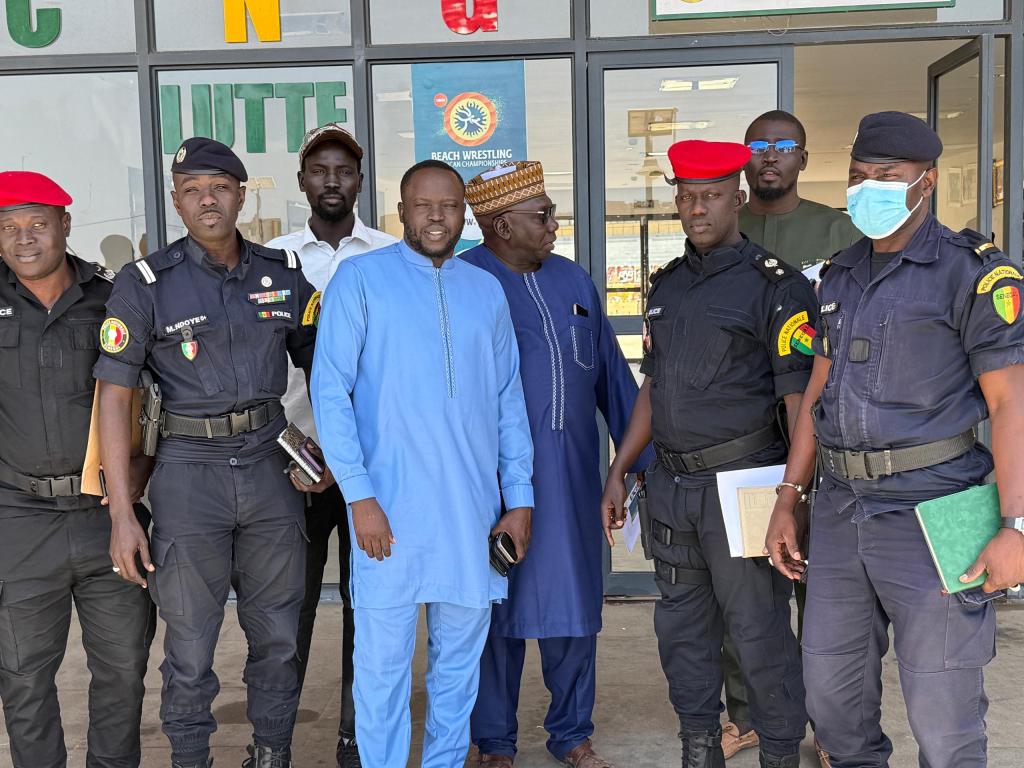 Sécurité renforcée pour un combat de lutte au Sénégal