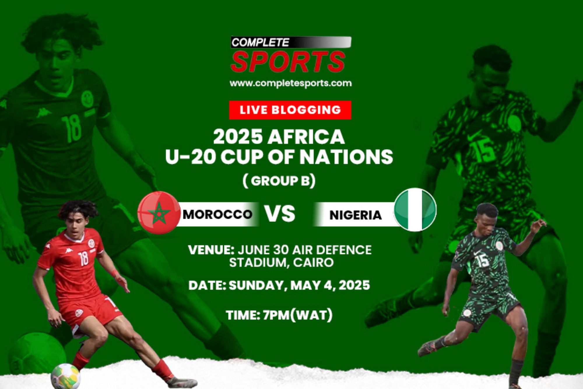 Maroc contre Nigeria : Suivi en direct de l’AFCON U-20 2025 en Égypte