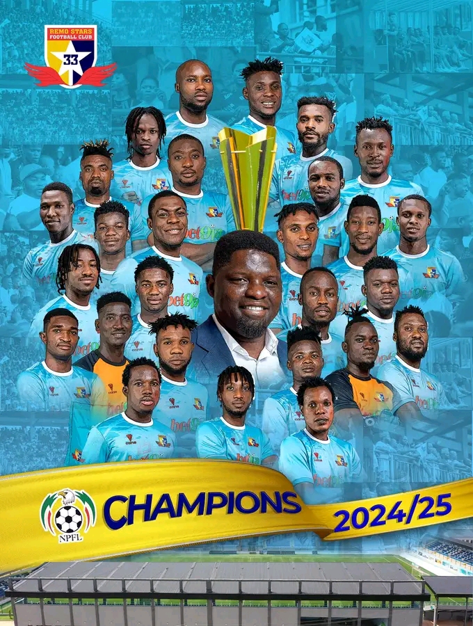 Nigeria : Cérémonie spéciale de remise de trophée prévue pour Remo Stars en tant que champions du NPFL