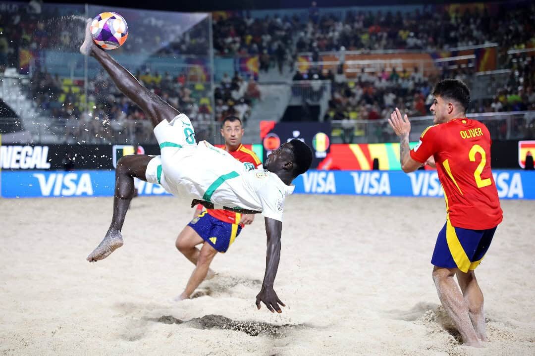 Sénégal : Victoire éclatante contre l’Espagne au Mondial Beach Soccer 2025