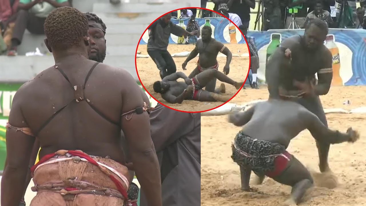 Senegal : Un lutteur met son adversaire KO lors d’un combat spectaculaire