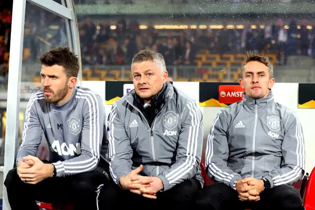 Michael Carrick was part of Ole Gunnar Solskjaer's backroom team at United