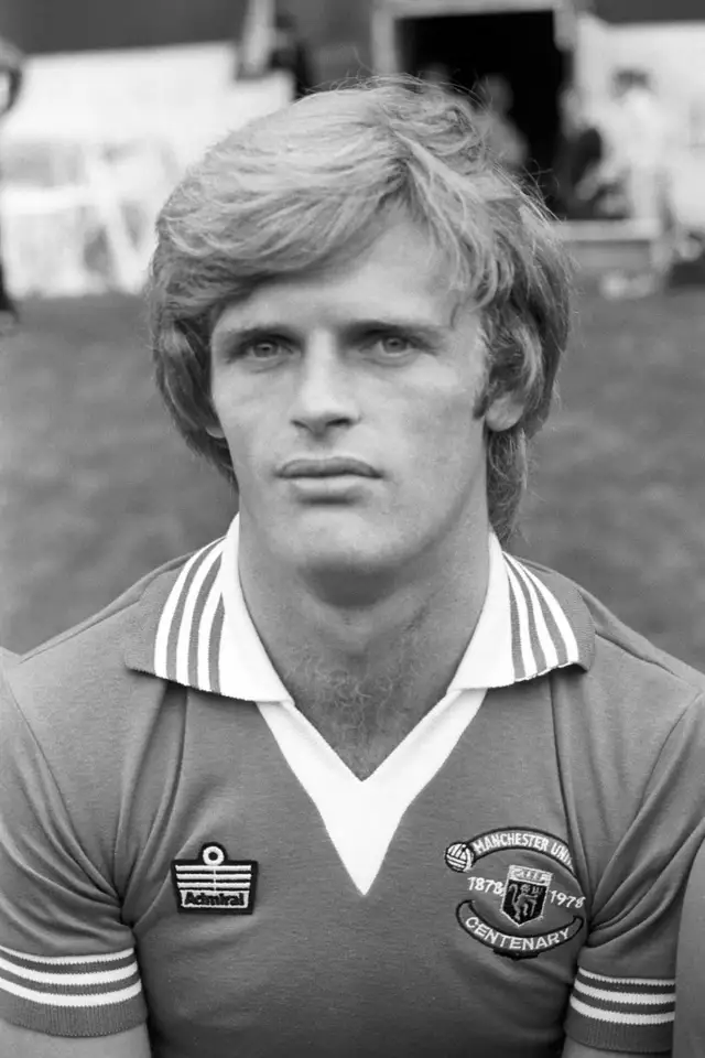 Gordon McQueen pictured during his time at Manchester United in August 1978