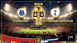 CAN 2025 : Tottenham corrige Everton (3-0), découvrez le résumé et les notes des joueurs