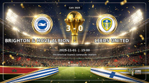 CAN 2025 : Brighton & Hove Albion s’impose avec autorité face à Leeds United (3-0), découvrez les notes des joueurs