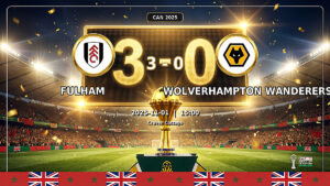 CAN 2025 : Fulham écrase Wolverhampton (3-0), découvrez les notes des joueurs